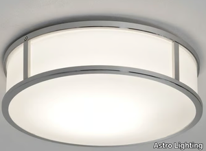 MASHIKO ROUND 300 - Dimmable glass and steel ceiling light _ Astro Lighting