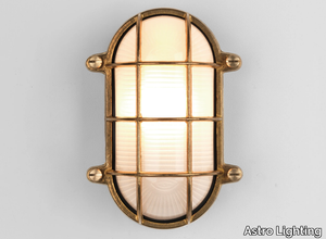 THURSO OVAL - LED outdoor wall lamp in brass and glass _ Astro Lighting