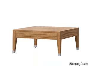 DESERT - Low square teak coffee table _ Atmosphera