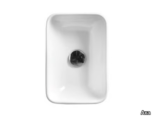 NORMAL - Countertop rectangular ceramic handrinse basin _ Axa