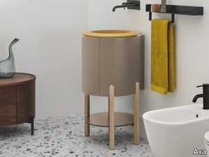 SKYLAND - Floor-standing MDF vanity unit with doors _ Axa