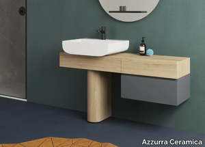 CHARLOTTE - Wooden vanity unit with drawers _ Azzurra Ceramica