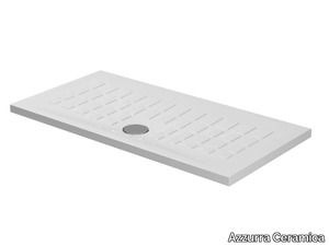 CUBE - Rectangular ceramic shower tray _ Azzurra Ceramica