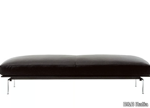 DIESIS - Rectangular leather pouf _ B&B Italia