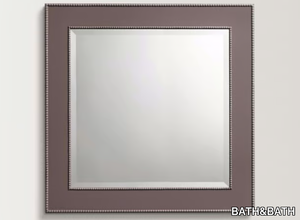 LILAC - Square wall-mounted framed mirror _ BATH&BATH