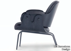 LOW LOUNGER - Upholstered aluminium and wood easy chair _ BD Barcelona Design