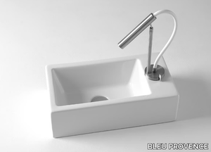 MINI - Countertop rectangular ceramic handrinse basin _ BLEU PROVENCE