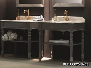 PROVENZALE - Floor-standing wooden vanity unit _ BLEU PROVENCE