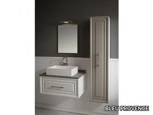 CHARME 1 - Wall-mounted vanity unit with mirror _ BLEU PROVENCE