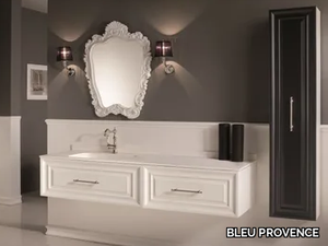 CHARME 3 - Double vanity unit with mirror _ BLEU PROVENCE