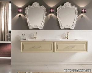 CHARME 5 - Double vanity unit with mirror _ BLEU PROVENCE