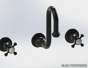 RL1012D - 3 hole wall-mounted washbasin tap _ BLEU PROVENCE