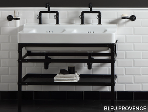 INDUSTRIALIS - Double rectangular washbasin _ BLEU PROVENCE