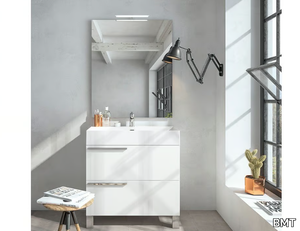 MERCURY 02 - Floor-standing vanity unit with mirror _ BMT