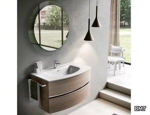 MOON 06 - Wall-mounted vanity unit with mirror _ BMT