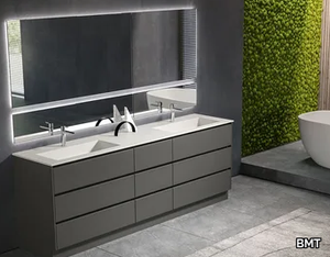 SWING 4.17 - Double vanity unit with mirror _ BMT