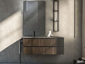 SWING 4.07 - Wall-mounted vanity unit with towel rail _ BMT