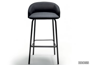 WAM - High fabric stool with footrest _ BROSS