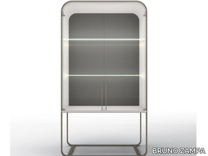 ESTELLE - Metal display cabinet with integrated lighting _ BRUNO ZAMPA