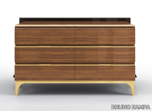 DEANNA - Walnut chest of drawers _ BRUNO ZAMPA