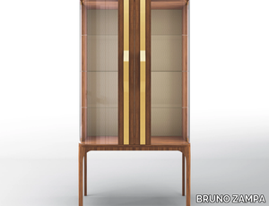 VENUS - Walnut display cabinet with doors _ BRUNO ZAMPA