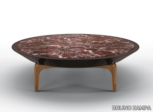 EXPERIA - Round Rojo Levanto marble coffee table _ BRUNO ZAMPA
