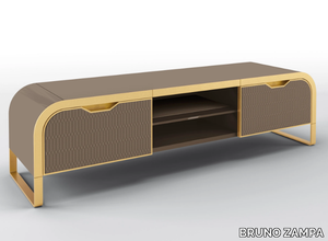 FIORILE - Low TV cabinet with drawers _ BRUNO ZAMPA