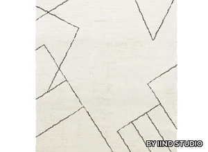 ISSY SAVILLE SHAGGY - Handmade rectangular wool and Lyocell rug _ BY IIND STUDIO