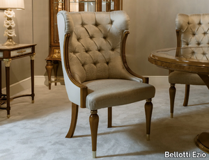 1430 - Upholstered tufted fabric chair high-back _ Bellotti Ezio