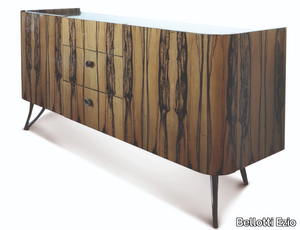 ATENA - Ebony sideboard with drawers with integrated lighting _ Bellotti Ezio