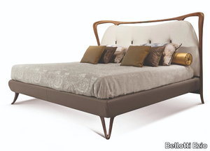 CRONO - Contemporary style wooden double bed with tufted headboard with upholstered headboard _ Bellotti Ezio