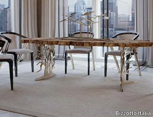 SIDNEY - Rectangular briar dining table _ Bizzotto Italia