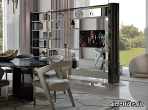 IKAT - Open bookcase with TV stand _ Bizzotto Italia