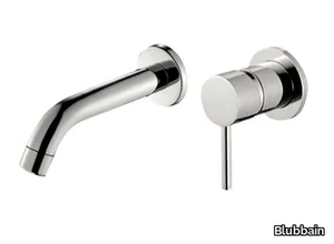 TRENTO - Single handle wall-mounted washbasin mixer _ Blubbain
