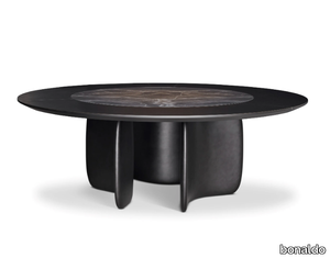 MELLOW ST - Round table with Lazy Susan _ Bonaldo