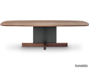 CROSS TABLE - Barrel-shaped dining table _ Bonaldo