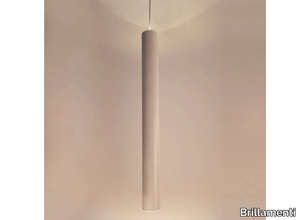 CILINDRETTO SLIM - LED aluminium pendant lamp _ Brillamenti
