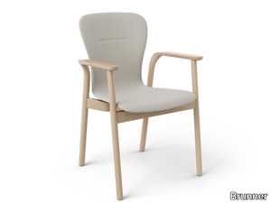 FEEL - Stackable chair with armrests _ Brunner