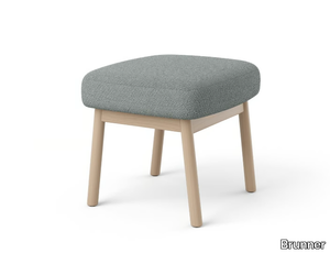 FEEL - Upholstered wooden ottoman _ Brunner