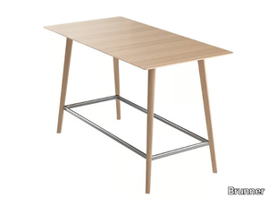 FINA CLUB - Rectangular wooden high table _ Brunner