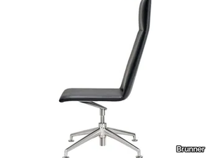 FINASOFT - Leather executive chair with 4-spoke base _ Brunner