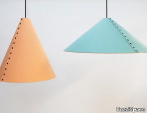 BuzziCone - Acoustic office recycled PET pendant lamp _ BuzziSpace