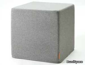 BuzziCube Flat - Upholstered felt pouf _ BuzziSpace