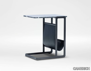 CLEO - Marble coffee table with integrated magazine rack _ CAMERICH