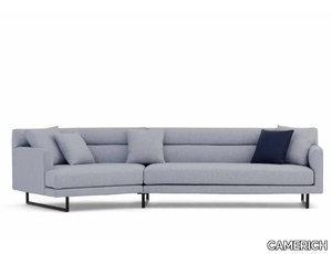 AMOR - Sectional curved sled base fabric sofa _ CAMERICH