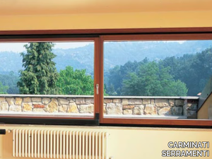 PASSIVE 120 - Aluminium and wood parallel tilt-and-slide door _ CARMINATI SERRAMENTI