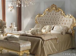 DIAMANTE - Wooden double bed with tufted headboard _ CASA +39