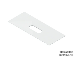 CERAMIC TOP 125x50 - Ceramic washbasin countertop _ CERAMICA CATALANO
