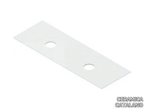 CERAMIC TOP 150x50 - Double ceramic washbasin countertop _ CERAMICA CATALANO