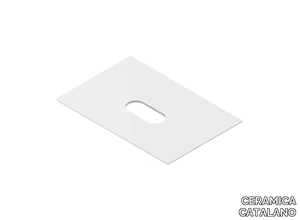 CERAMIC TOP 75x50 - Ceramic washbasin countertop _ CERAMICA CATALANO